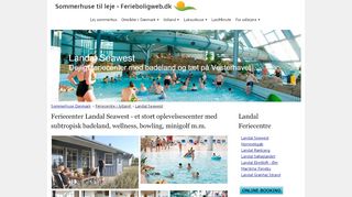 
                            13. Landal Seawest Nymindegab - Stort resort med badeland og oplevelser