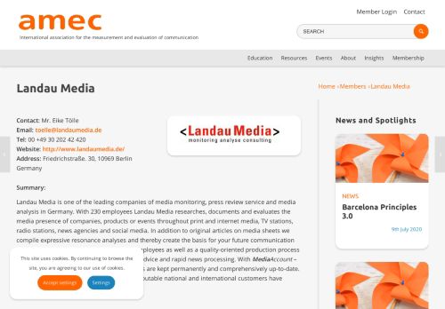 
                            8. Landau Media - AMEC