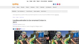 
                            8. Landbouwkrediet to be renamed Crelan in 2013 | ...