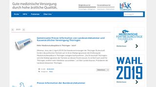 
                            7. Landesärztekammer Thüringen: Aktuelles