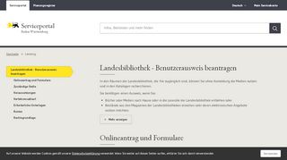 
                            4. Landesbibliothek - Benutzerausweis beantragen - Serviceportal ...