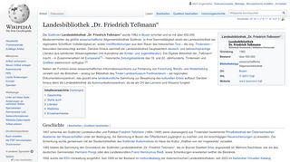
                            3. Landesbibliothek „Dr. Friedrich Teßmann“ – Wikipedia