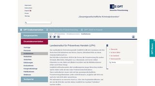 
                            7. Landesinstitut für Präventives Handeln (LPH), Fachorganisation für ...