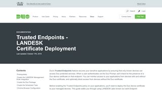 
                            2. LANDESK Endpoint Certificate Deployment | Duo Security