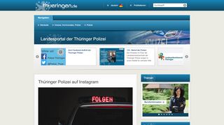 
                            5. Landesportal der Thüringer Polizei - Startseite - Thueringen.de