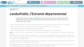 
                            4. LandesPublic, l'Extranet départemental / e-Communication / Nos ...