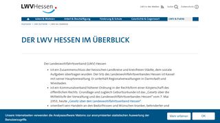 
                            9. Landeswohlfahrtsverband Hessen: LWV im Überblick