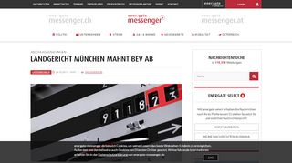 
                            10. Landgericht München mahnt BEV ab - energate messenger+