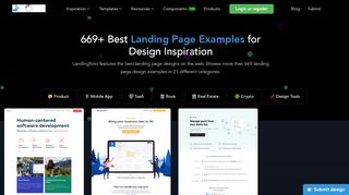 
                            3. Landingfolio: 536+ Best Landing Page Examples for Design Inspiration