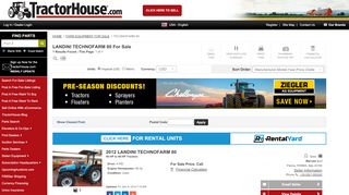 
                            10. LANDINI TECHNOFARM 80 For Sale - 1 Listings | TractorHouse.com ...