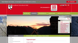 
                            13. Landkreis Schwäbisch Hall | Presse & Medien |