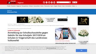 
                            9. Landkreis Vulkaneifel: Anmeldung zur Schulbuchausleihe gegen ...