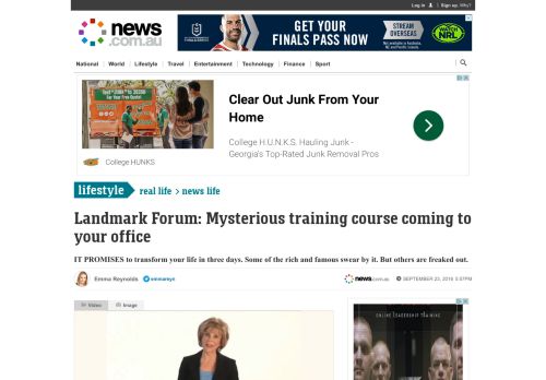 
                            10. Landmark Forum Program in Australian workplaces - News.com.au