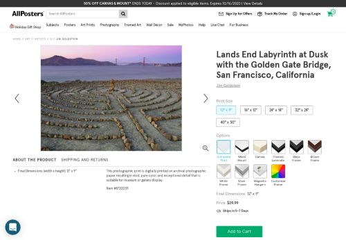 
                            11. Lands End Labyrinth at Dusk with the Golden Gate Bridge, San ...