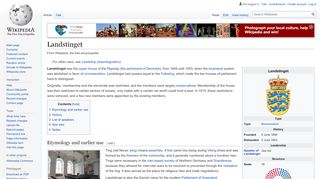 
                            9. Landstinget - Wikipedia