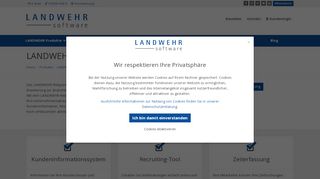 
                            4. LANDWEHR Webportal für L1 - KIS, Recruiting und Zeiterfassung