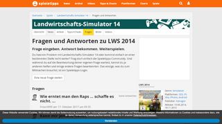 
                            2. Landwirtschafts-Simulator 14: Fragen und Antworten | spieletipps