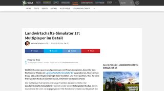 
                            5. Landwirtschafts-Simulator 17: Multiplayer im Detail – GIGA