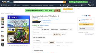 
                            8. Landwirtschafts-Simulator 17 [PlayStation 4]: Amazon.de: Games