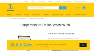 
                            2. Langenscheidt Online-Wörterbuch | Langenscheidt