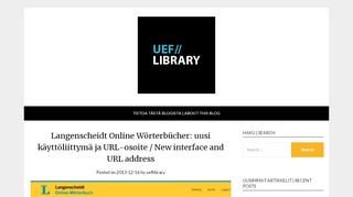 
                            4. Langenscheidt Online Wörterbücher: uusi käyttöliittymä ja URL-osoite ...