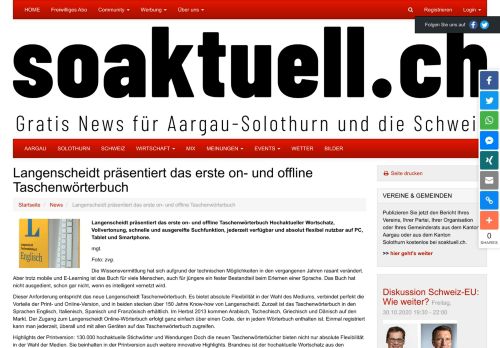 
                            12. Langenscheidt präsentiert das erste on- und offline ... - soaktuell.ch