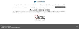 
                            8. Langer Pfarl & Partner Steuerberatungs GmbH - RZL Klientenportal
