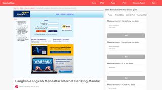 
                            10. Langkah-Langkah Mendaftar Internet Banking Mandiri - Sepulsa