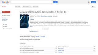
                            5. Language and Intercultural Communication in the New Era