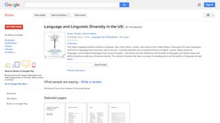 
                            13. Language and Linguistic Diversity in the US: An Introduction