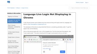 
                            10. Language Live Login Not Displaying in Chrome – PALCS HelpDesk
