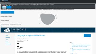 
                            6. Language of login.salesforce.com - Salesforce Stack Exchange