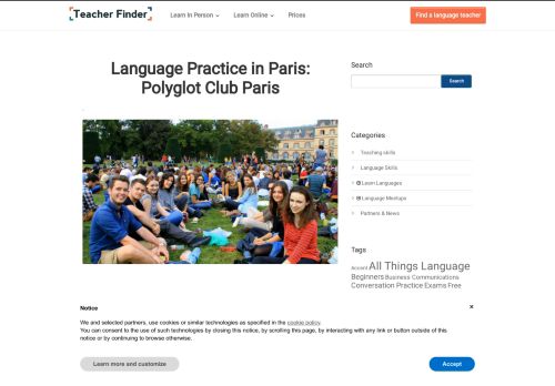 
                            10. Language Practice in Paris: Polyglot Club Paris | Teacher Finder