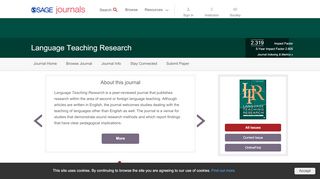 
                            11. Language Teaching Research: SAGE Journals