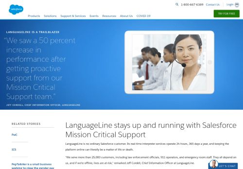 
                            4. LanguageLine - Salesforce.com