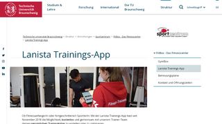 
                            7. Lanista Trainings-App @ TU Braunschweig