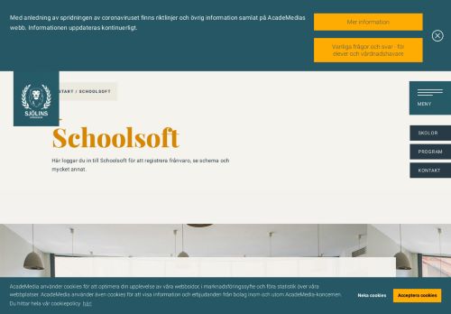 
                            7. Länk till Schoolsoft för Sjölins Gymnasium