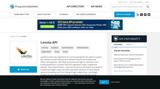 
                            10. Lanoba API | ProgrammableWeb
