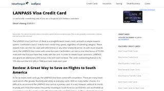 
                            12. LANPASS Visa Credit Card | Credit Card Review - ValuePenguin