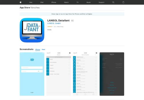 
                            11. LANSOL Datafant im App Store - iTunes - Apple