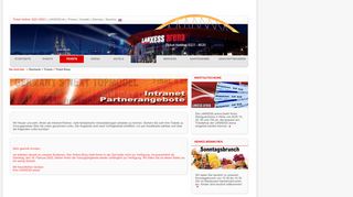 
                            3. LANXESS arena : Intranet Partnerangebote »Master«