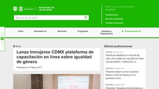 
                            2. Lanza Inmujeres CDMX plataforma de capacitación en línea sobre ...