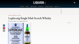 
                            8. Laphroaig Single Malt Scotch Whisky - Liquor.com