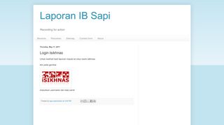 
                            2. Laporan IB Sapi: Login Isikhnas