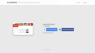 
                            10. Laporan literasi | yovita mogi - Academia.edu