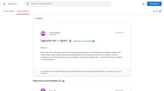 
                            9. Laposte.net -> spam - Google Product Forums