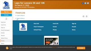 
                            7. Laps for Lancers 5K and 10K: Finish Line - RunSignup