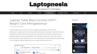 
                            13. Laptop Tidak Bisa Connect WiFi? Begini Cara Mengatasinya