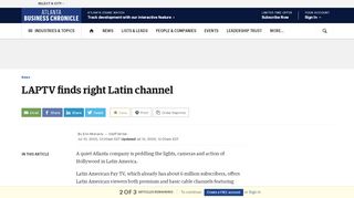
                            9. LAPTV finds right Latin channel - Atlanta Business Chronicle