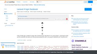 
                            1. Laravel 4 login facebook - Stack Overflow
